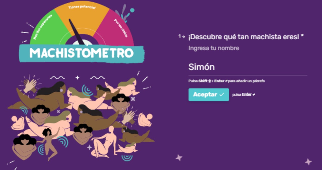 Imagen del test de Machistómetro.