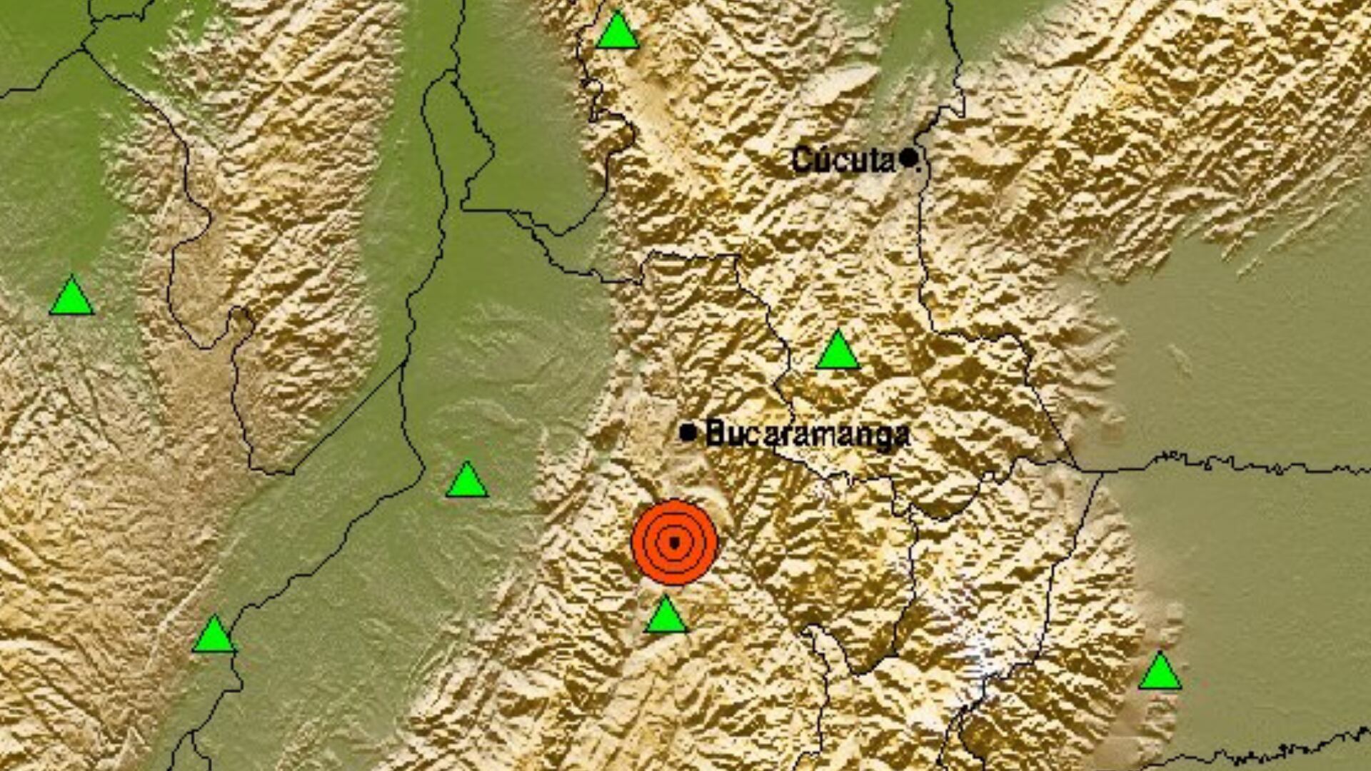 El epicentro fue en el municipio de Los Santos, Santander.
