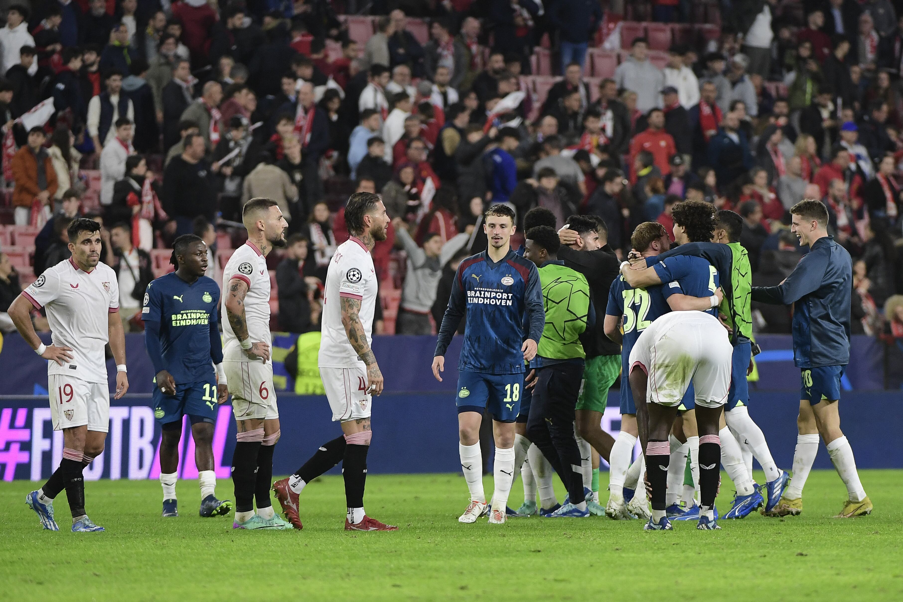 El Sevilla quedó eliminado de la Champions League.