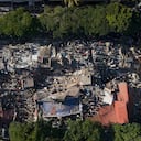 Las fotografías muestran los estragos que dejó el potente terremoto en diferentes sectores.