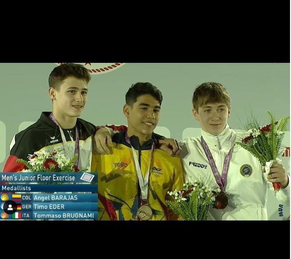 Ángel Barajas ha logrado dos medallas en esta competencia. Algo histórico para Colombia en este deporte.