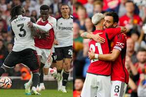 Arsenal empató y el Manchester United ganó en la Premier League.