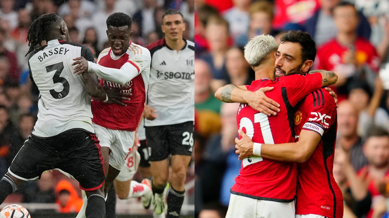 Arsenal empató y el Manchester United ganó en la Premier League.