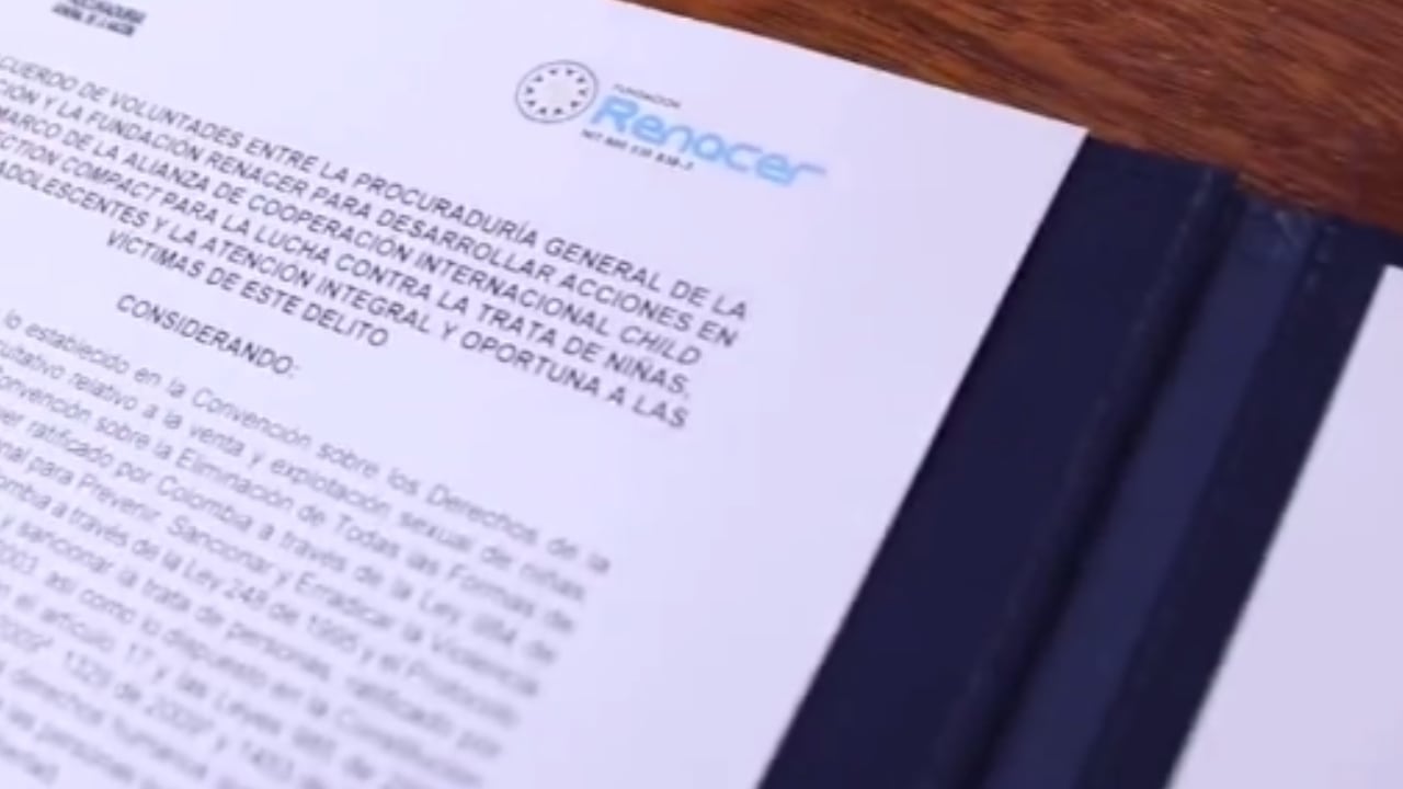 Procuraduría y Fundación Renacer firman convenio para luchar contra la trata de personas: “esta alianza permitirá combatir este flagelo”