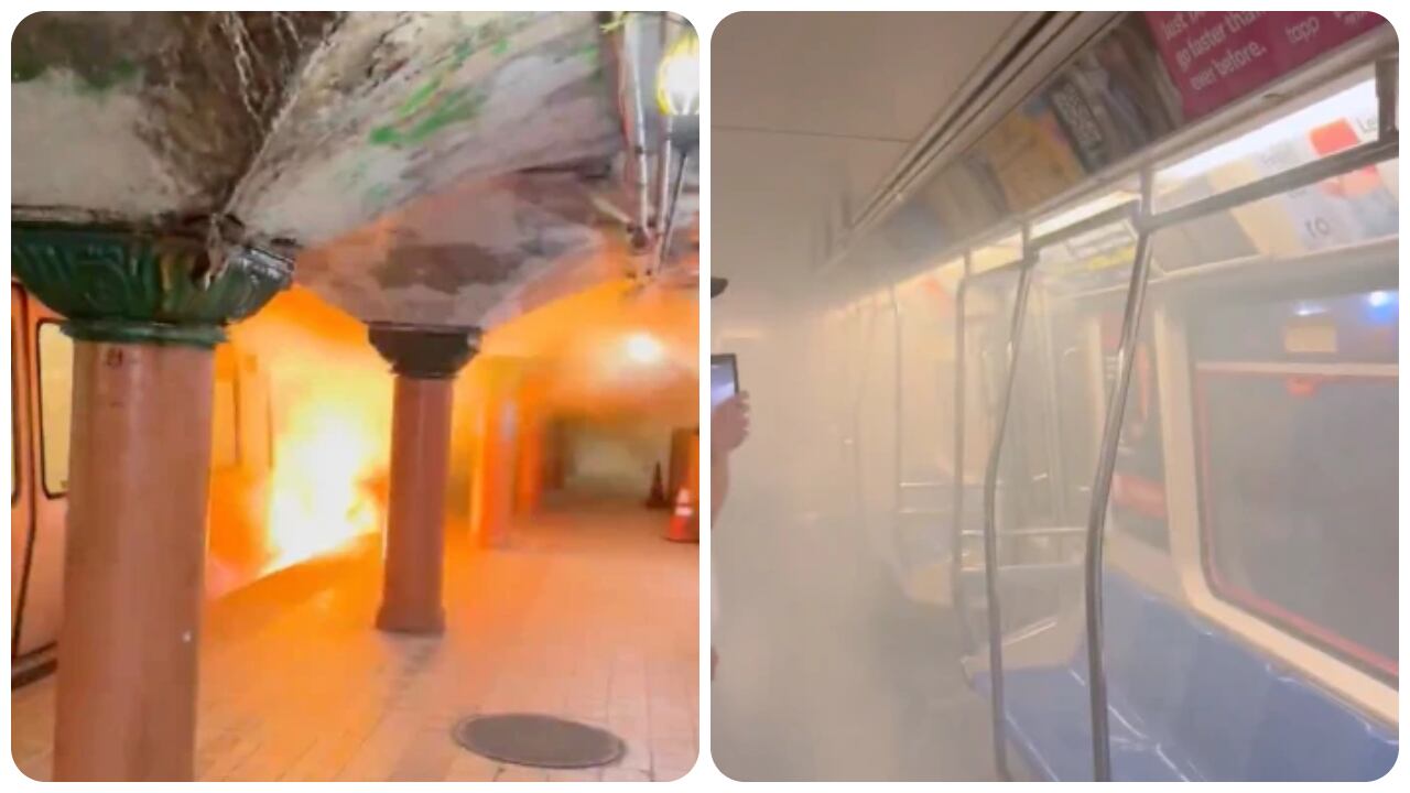 El humo del incendio provocó que trece personas fueran llevadas al hospital.