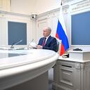 Putin, de 71 años, no ha anunciado aún su intención de presentarse a la reelección. (Photo by Kremlin Press Office/Handout/Anadolu Agency via Getty Images)