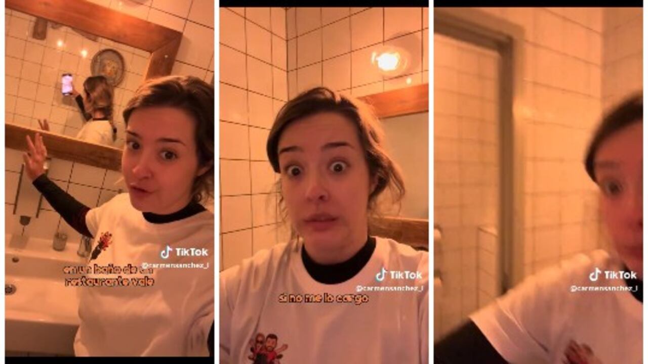 Carmen Sánchez se aterrorizó en un baño de Suecia