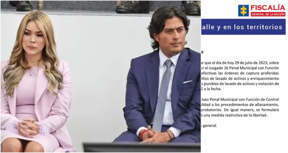 Day Vásquez, Nicolás Petro y el comunicado de la Fiscalía anunciando su captura