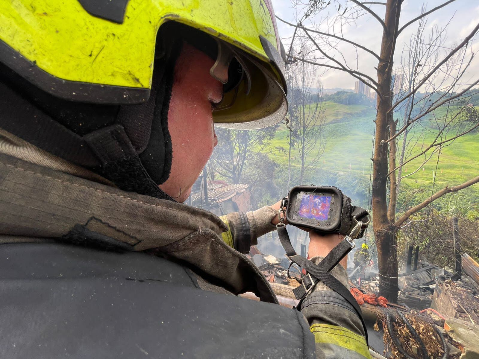 Incendio en Medellín