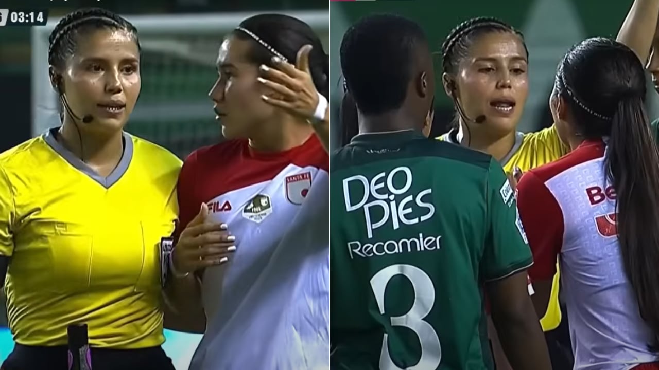 Mariana Quintero, árbitra de final entre Deportivo Cali y Santa Fe, por la Liga Femenina BetPlay