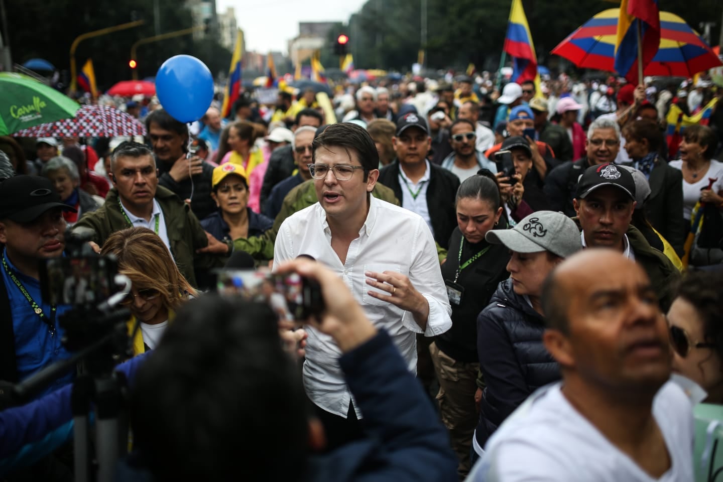 MARCHAS 21 DE ABRIL EN CONTRA DEL GOBIERNO DEL PRESIDENTE GUSTAVO PETRO EN BOGOTÁ