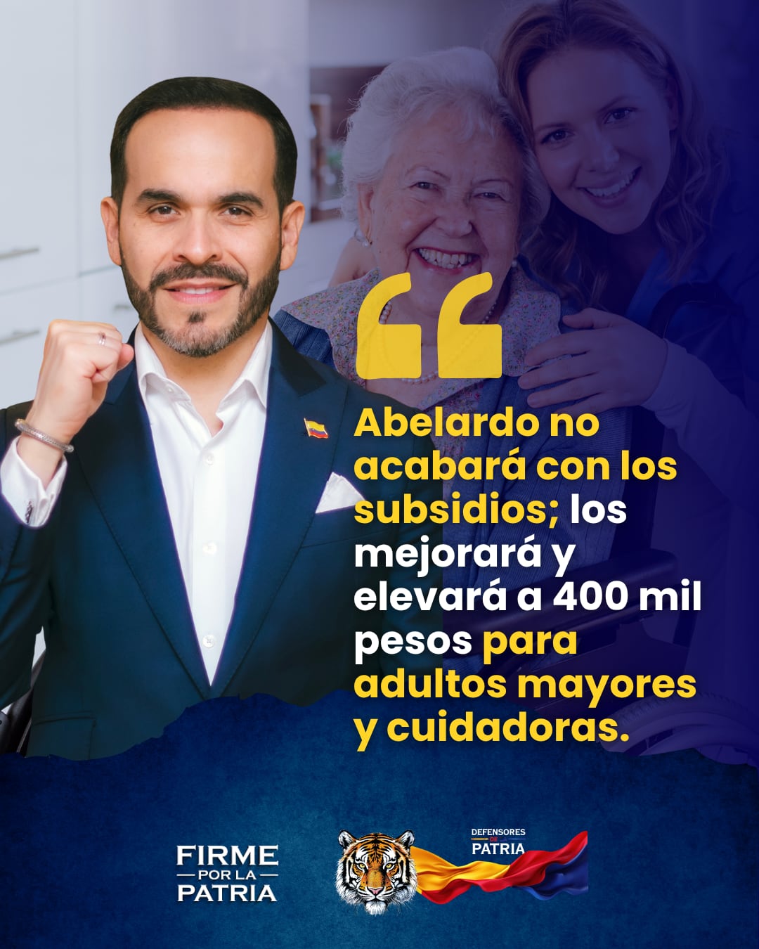 Las propuestas de Abelardo de la Espriella para los adultos mayores.
