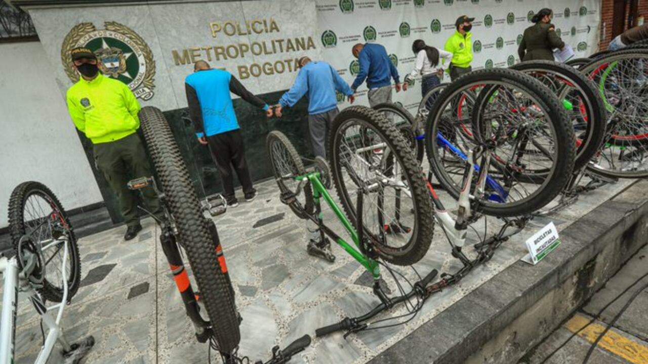 Robo de bicicletas en Bogotá.