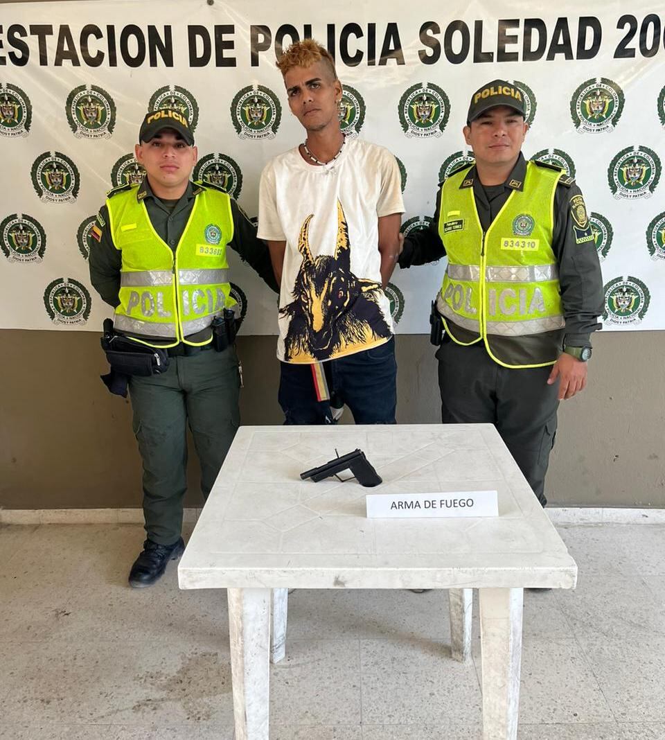 Este es el sujeto capturado por porte ilegal de armas