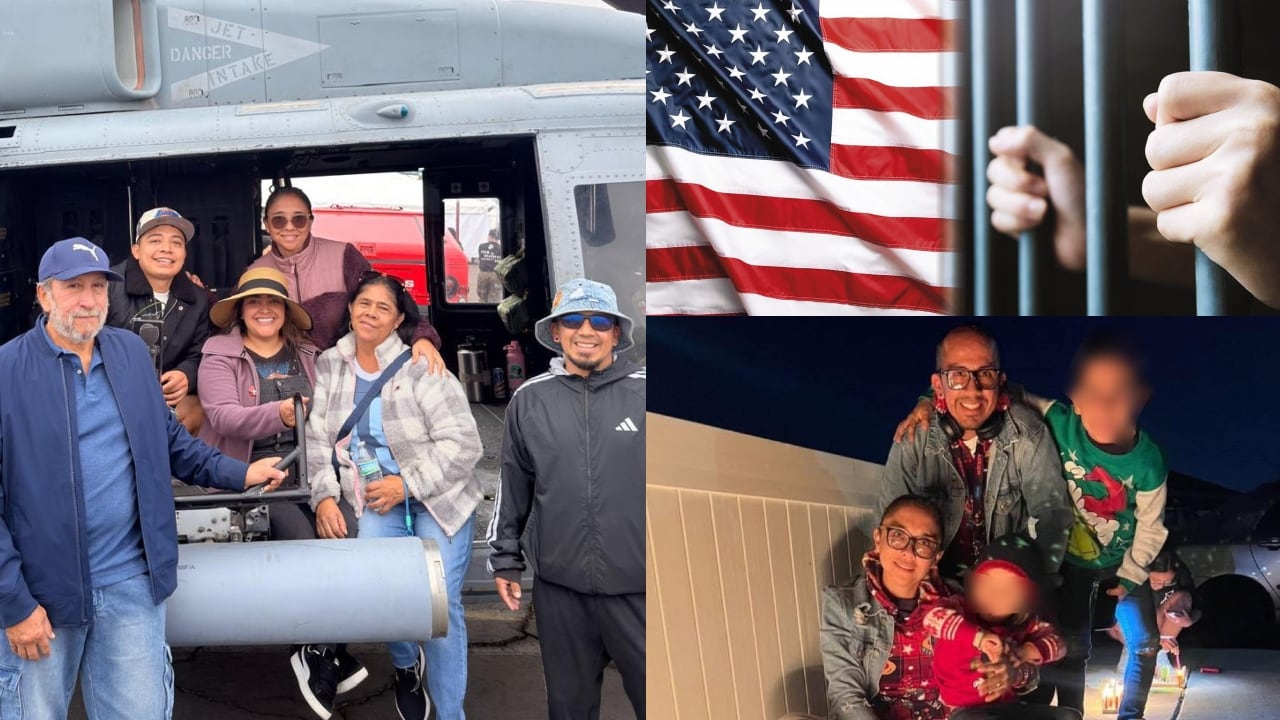La familia fue capturada con una amiga que tenía permiso de trabajo.