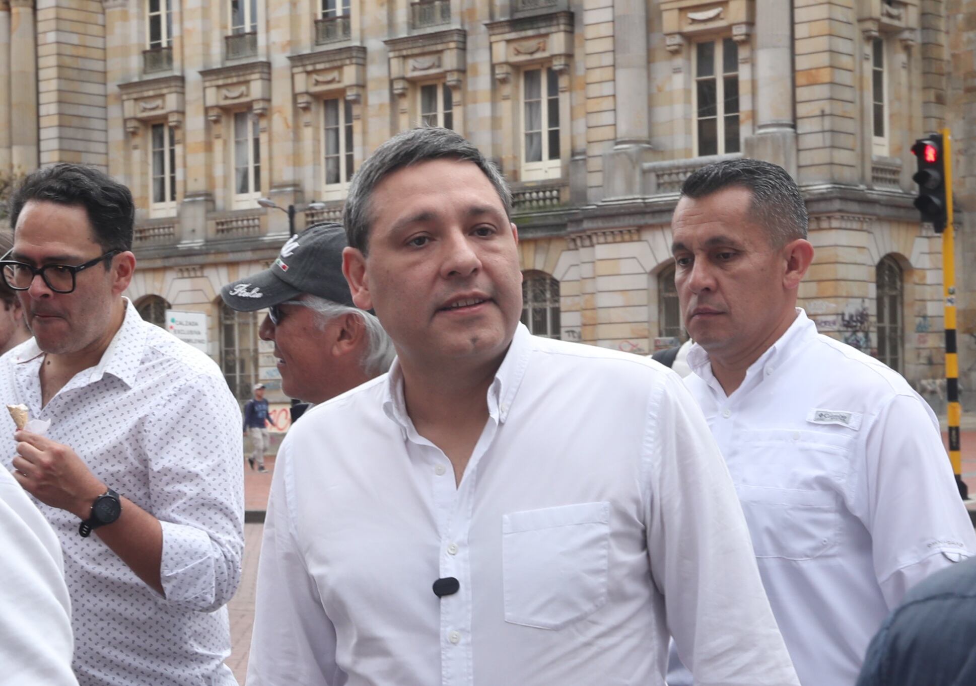 Marcha del silencio en Bogotá, plaza de Bolívar