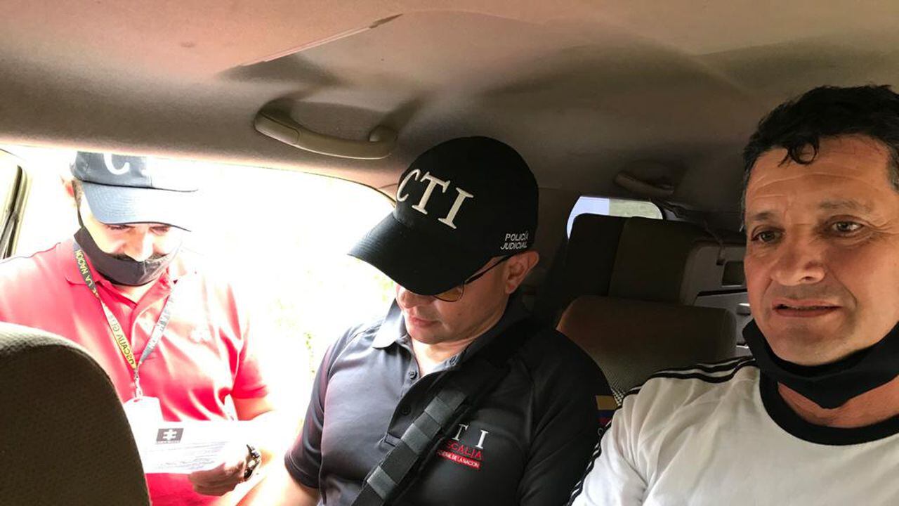 Alias 'Lucas' bajo el control de las autoridades del CTI de la Fiscalía.