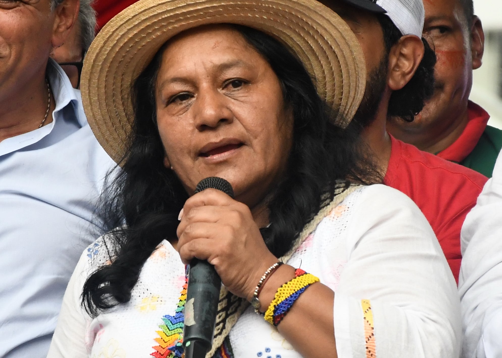 La candidata a la Vicepresidencia Aida Quilcué aseguró que su paso por Cali busca tender puentes con distintos sectores sociales.
