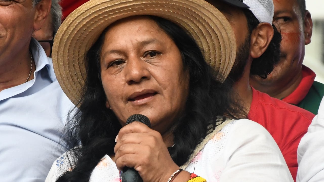 La candidata a la Vicepresidencia Aida Quilcué.