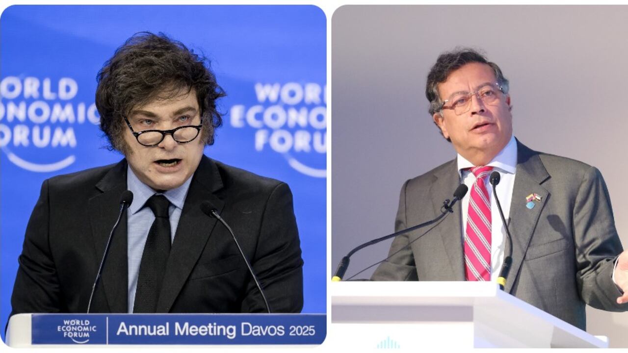 Javier Milei y Gustavo Petro.