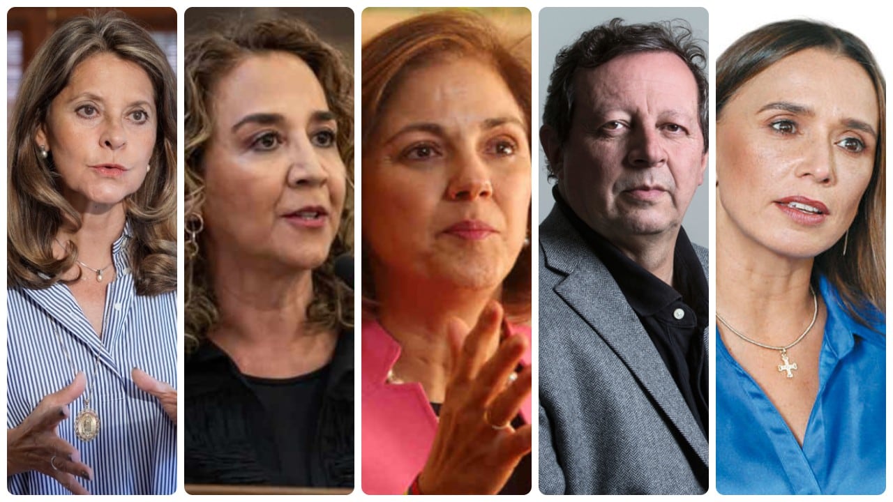 Marta Lucía Ramírez, Sandra Forero, María del Rosario Guerra, Ricardo Galán, y María Consuelo Araujo.