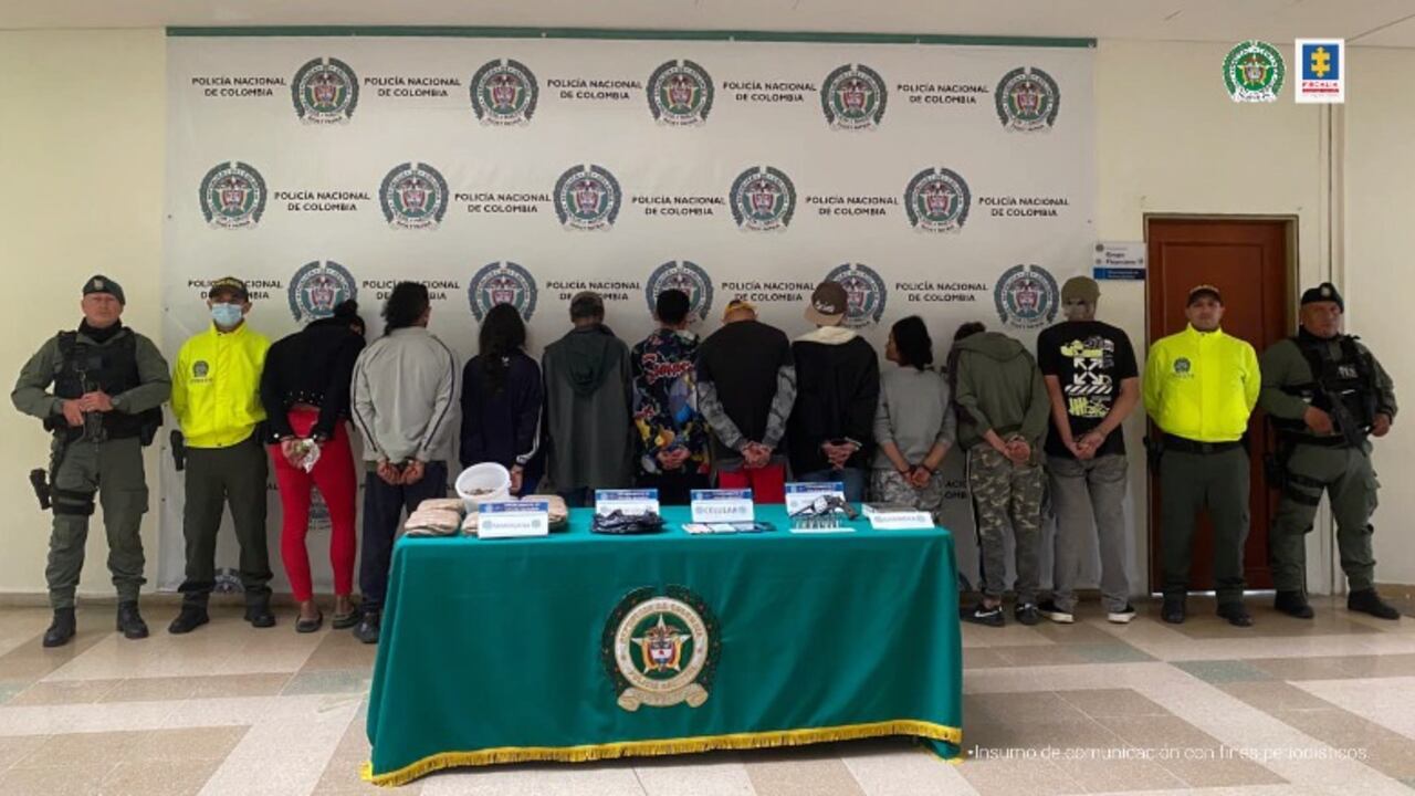 A prisión fueron enviados los 12 presuntos integrantes de la organización delincuencial