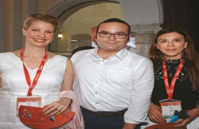 Claudia Gurisatti, Santiago Giraldo y Yolima Celis.