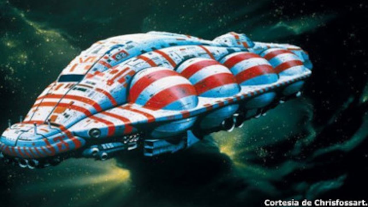 La película "2001: odisea espacial" influyó en artistas como Chris Foss.