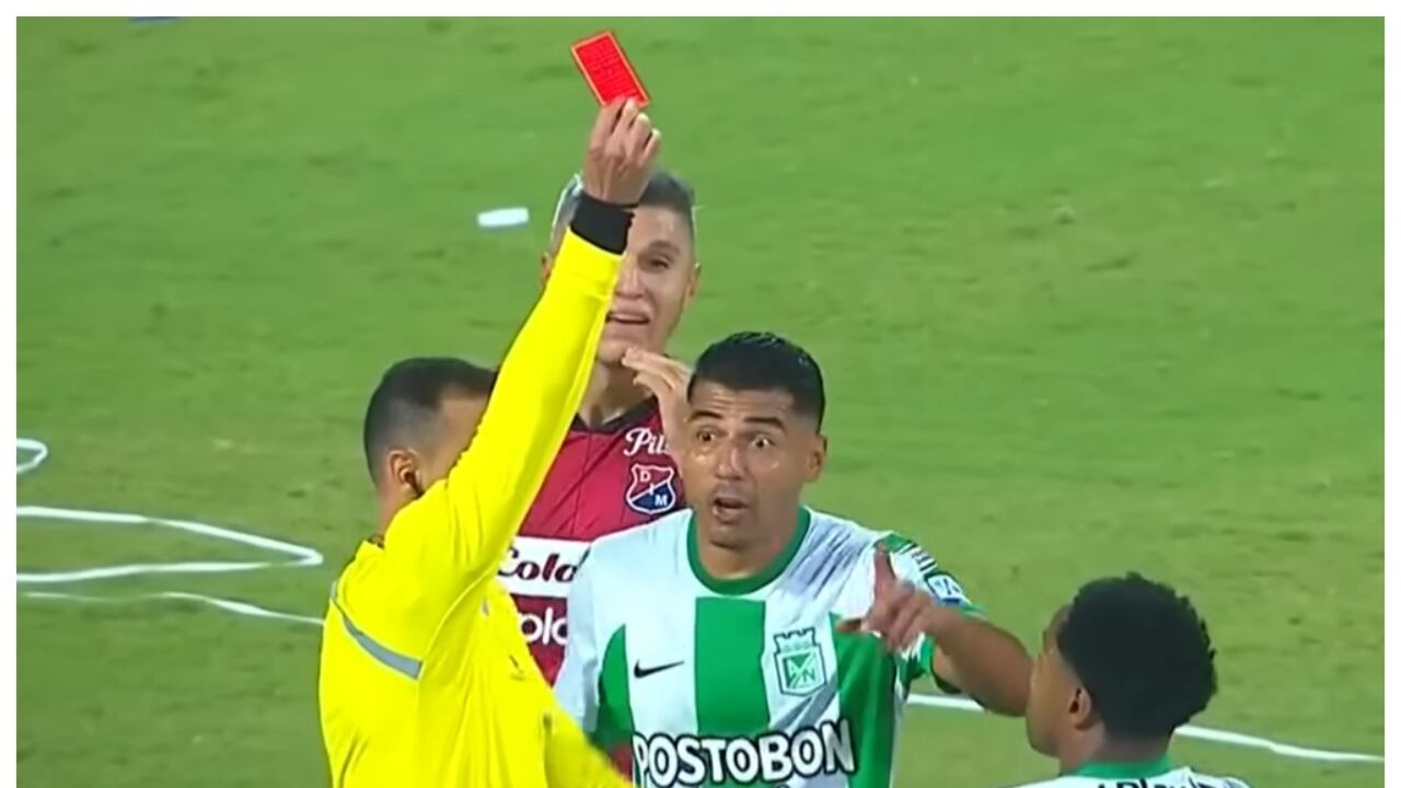 Dorlan Pabón, expulsado en el clásico paisa y sancionado tres fechas