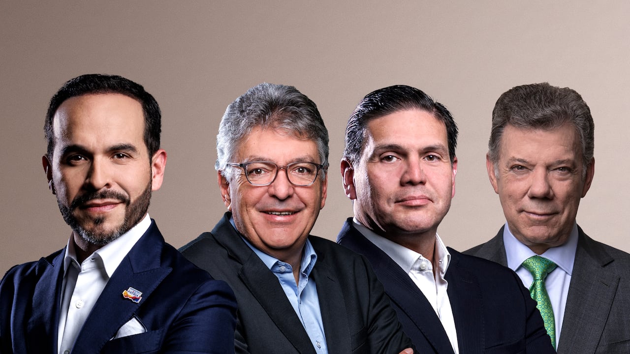 Abelardo de la Espriella, Mauricio Cárdenas, Juan Carlos Pinzón y Juan Manuel Santos