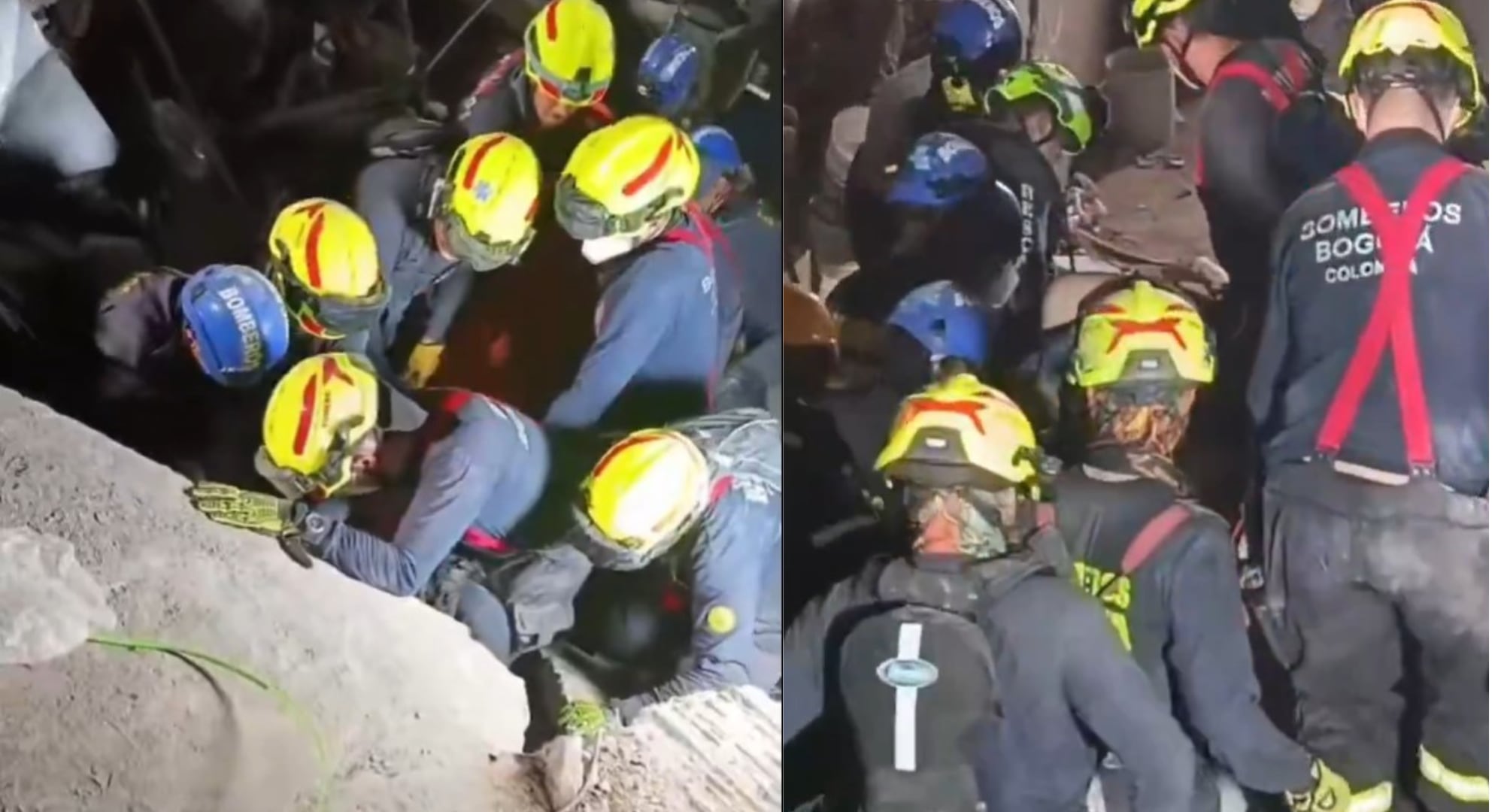 Carlos Esteban Rebolledo, de 35 años, fue extraído con vida a las 3:57 a. m. tras permanecer atrapado en una edificación afectada en Cali.