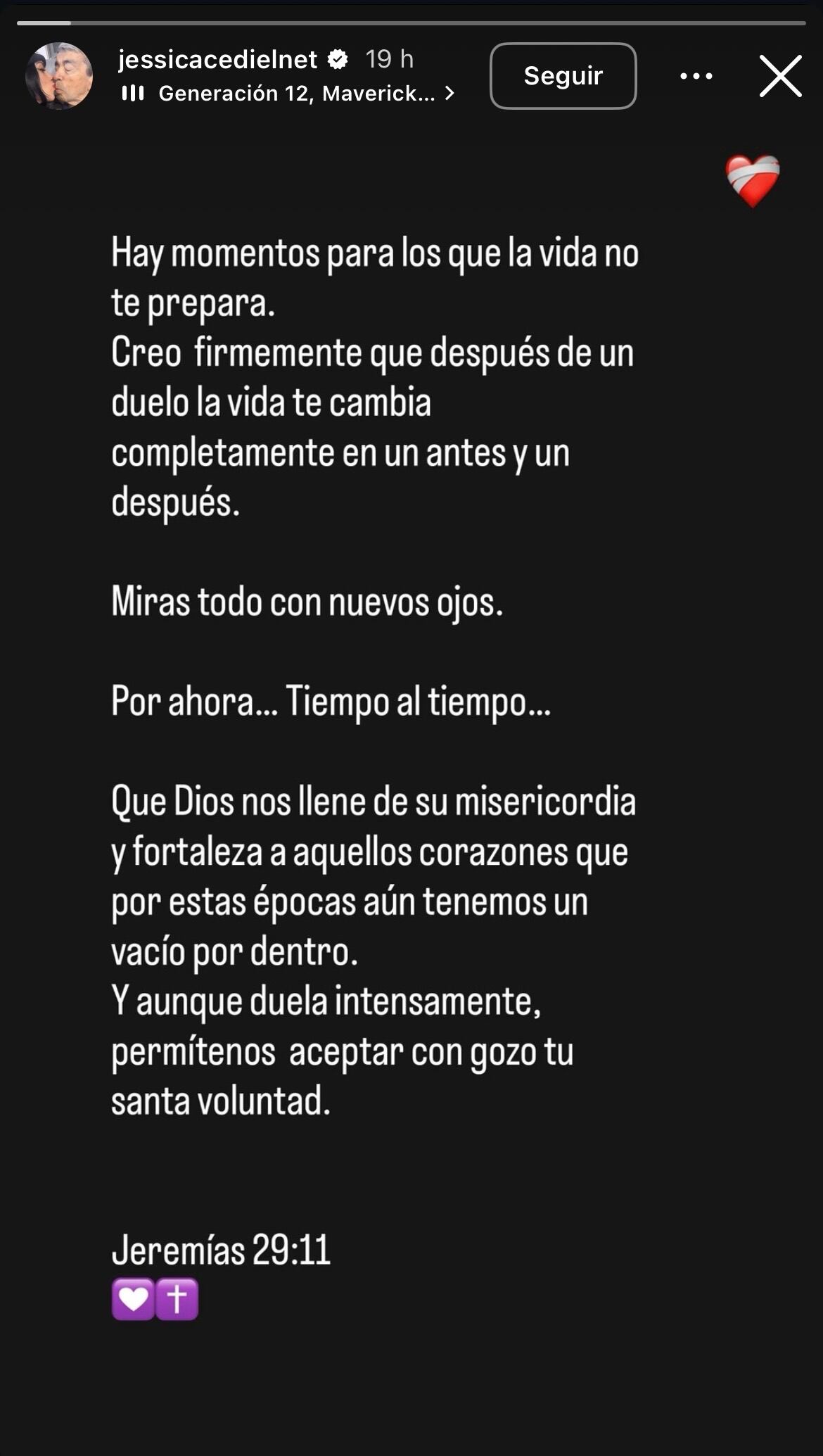Jessica Cediel reapareció con importante mensaje, tras muerte de su padre.