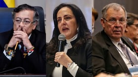 De izquierda a derecha: Gustavo Petro, María Fernanda Cabal y Alejandro Ordóñez.