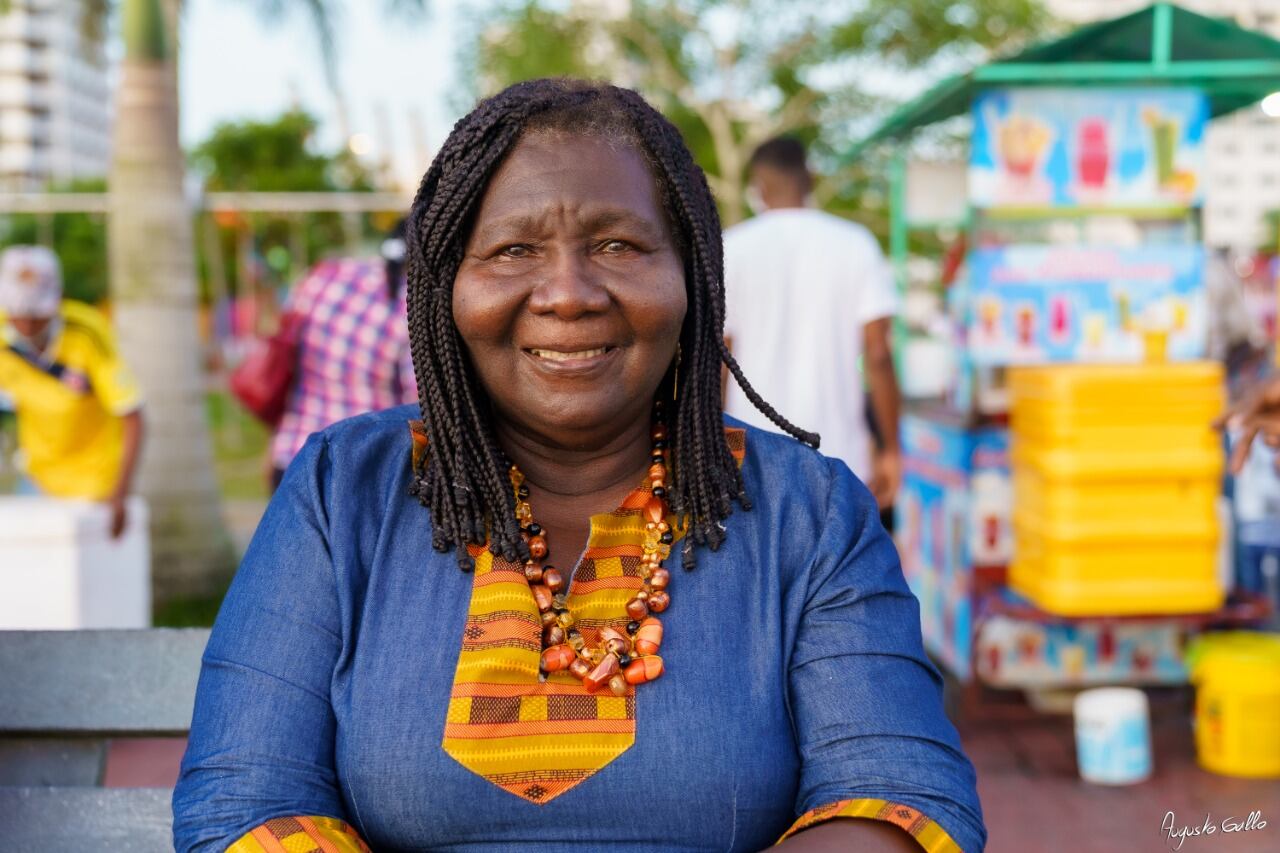 Mary Grueso, poetisa y docente en Buenaventura, Valle del Cauca.