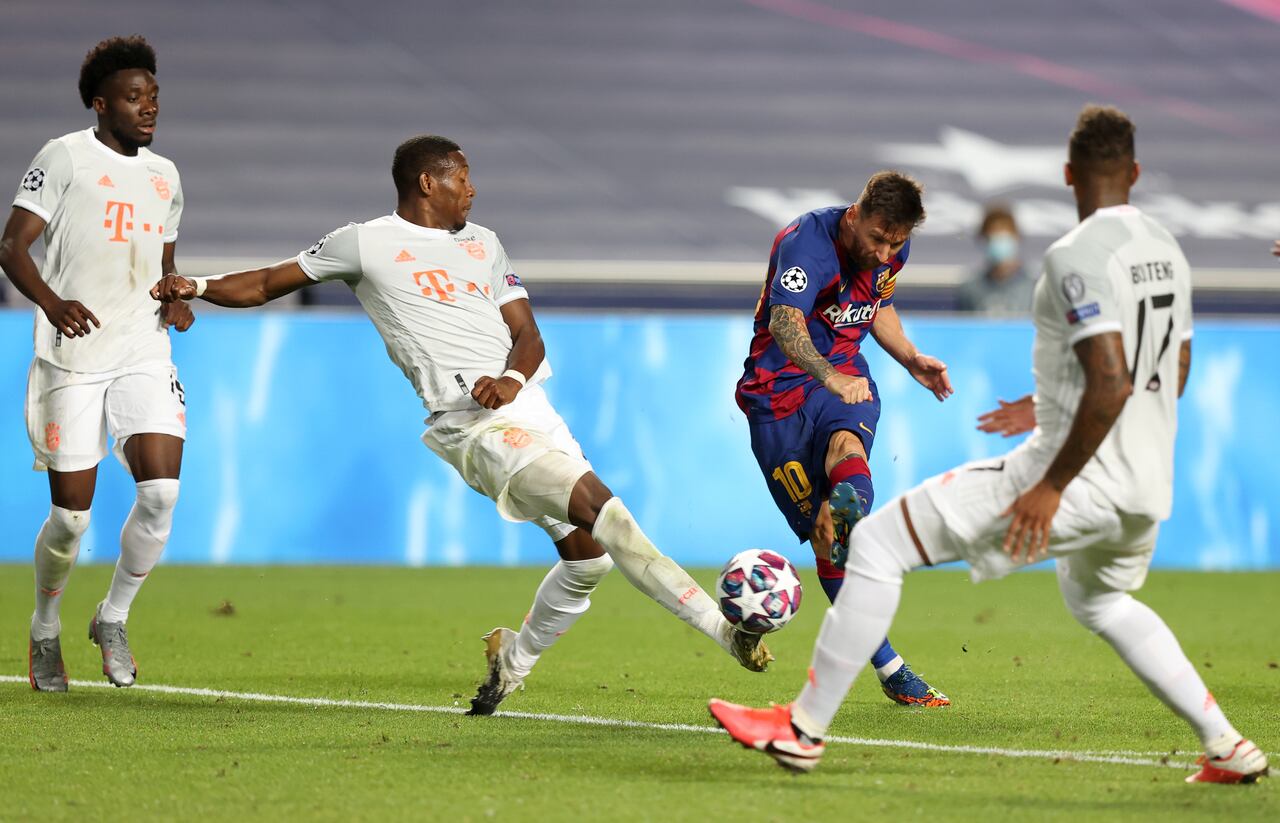 Este fue el último partido de Messi con el Barcelona por la Champions League.