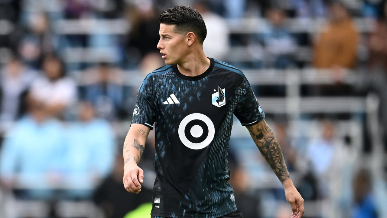 James Rodríguez con Minnesota United ante LAFC por MLS.