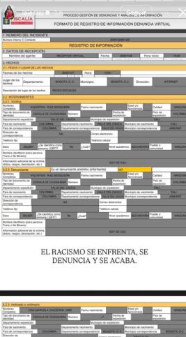 La exparticipante de 'La casa de los famosos' publicó la denuncia virtual que puso en la Fiscalía.