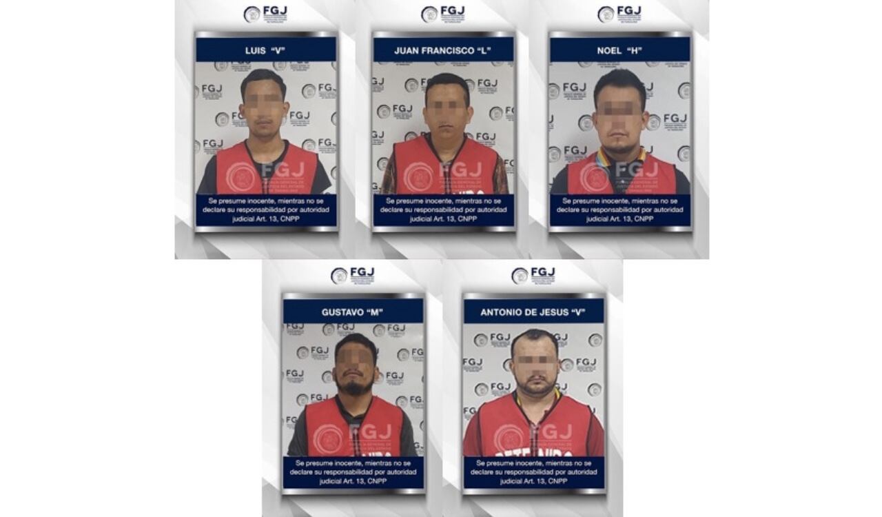 Cinco fueron los sospechosos por las autoridades mexicanas