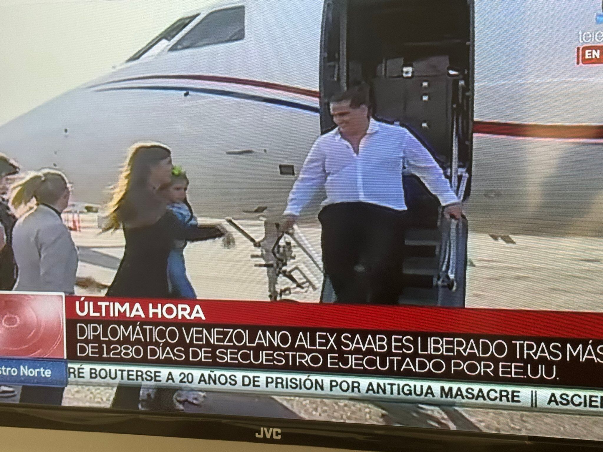 Alex Saab a su llegada a Venezuela