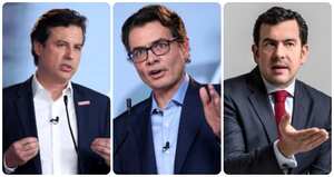 Juan Manuel Galán, Alejandro Gaviria y Rodrigo Lara.