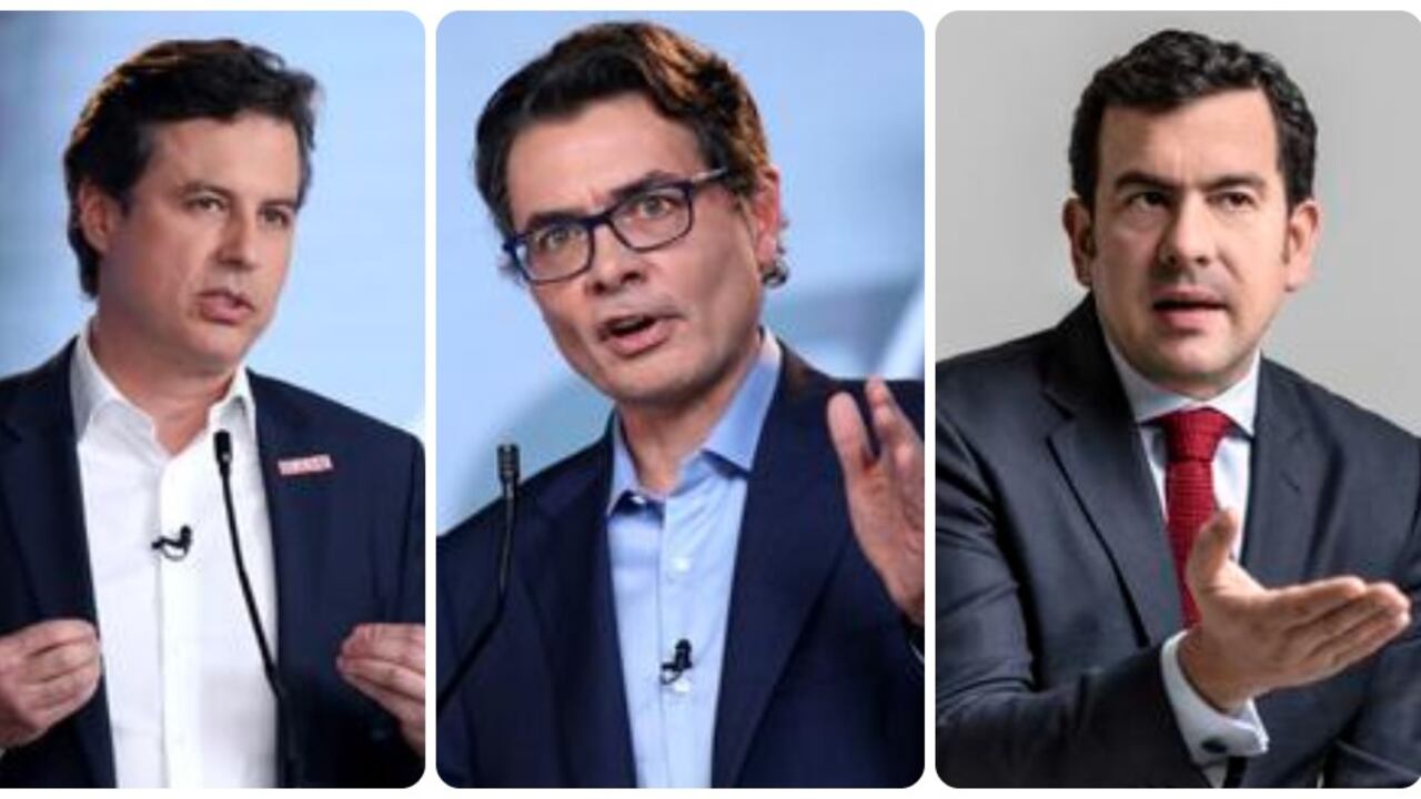 Juan Manuel Galán, Alejandro Gaviria y Rodrigo Lara.