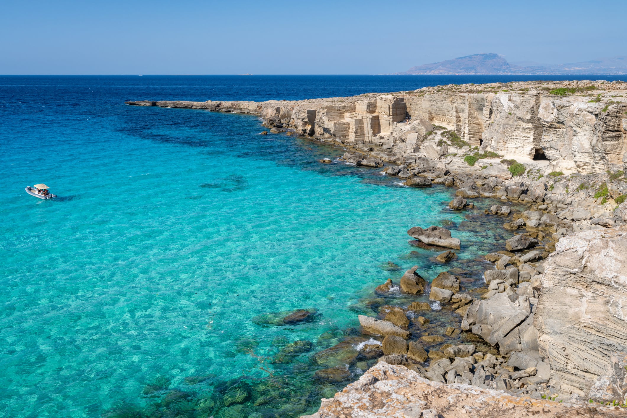 Favignana en Italia.