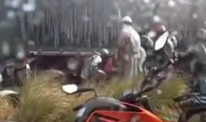 La movilidad se vio interrumpida por este terrible accidente.