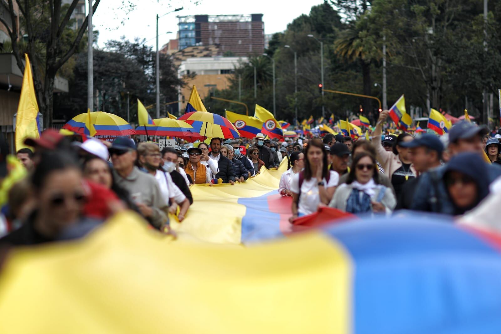 Marchas convocadas por la oposición en contra del Gobierno 15 febrero