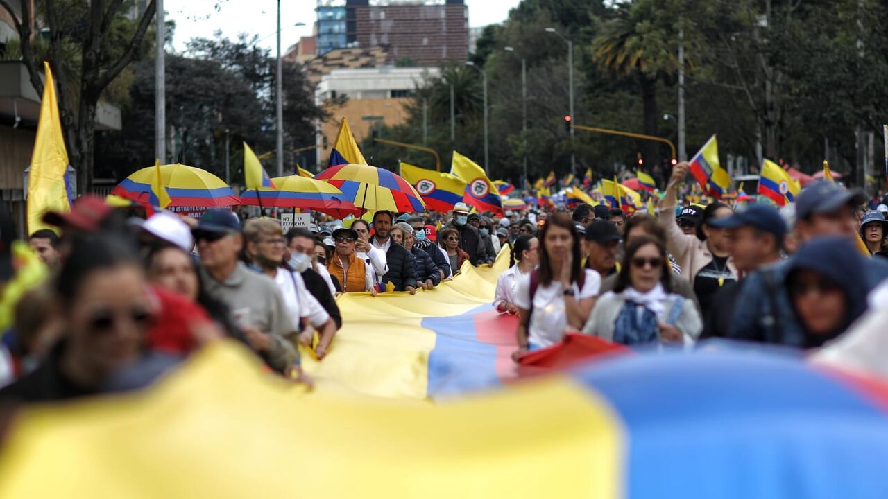 Movilización de la oposición. Archivo.