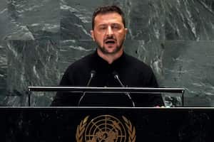 Volodimir Zelenski en la ONU