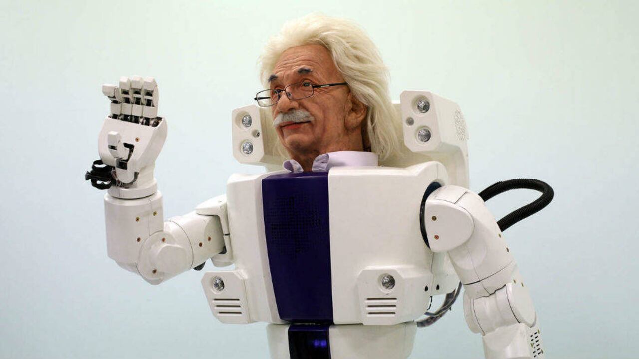 Foto: El Albert Einstein robótico de la compañía Hanson Robotics.