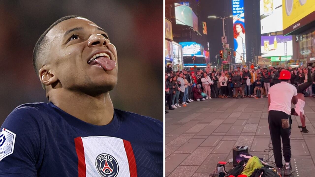 Mbappé se puso 'pasamontañas' para pasar desapercibido entre los visitantes a la 'gran manzana'