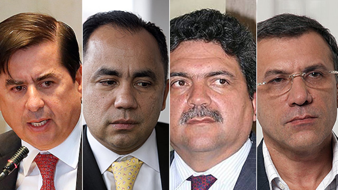 Juan Fernando Cristo –actual presidente del Senado-, Samuel Arrieta, Plinio Olano y Roy Barreras.