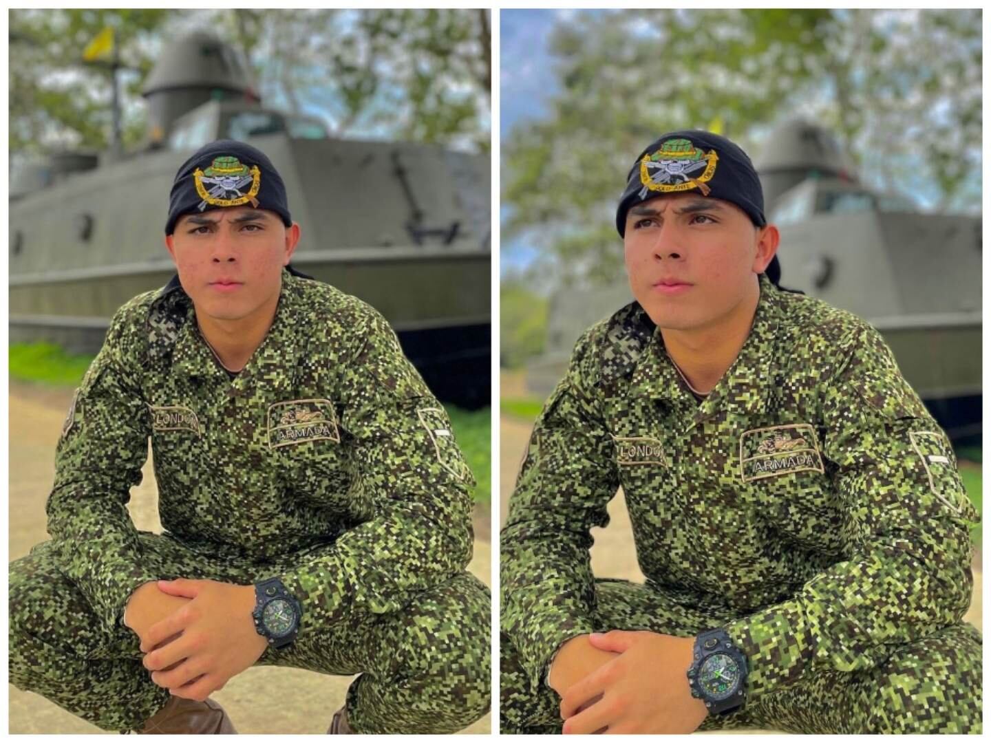 Pese a su buen desempeño en la armada, no decidió continuar con la carrera.